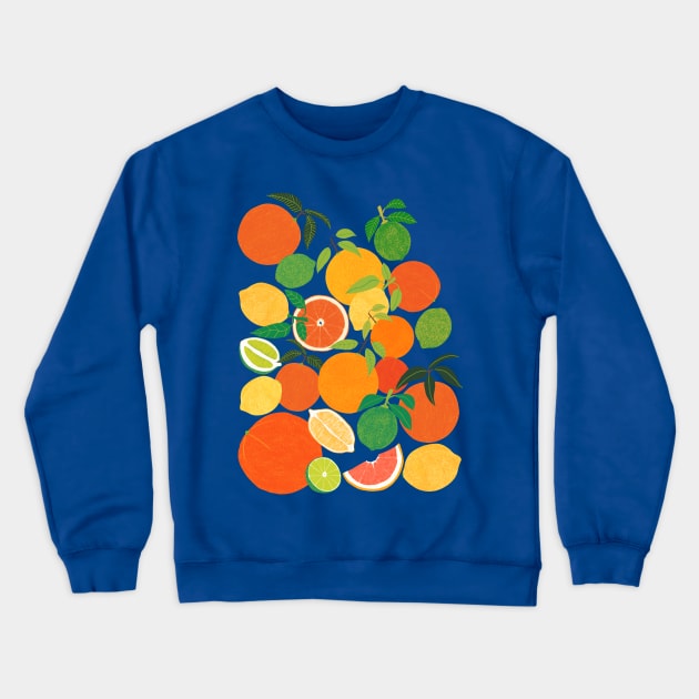 Citrus Harvest Crewneck Sweatshirt by LeanneSimpson